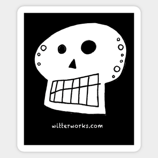 Silly Skull by Witterworks Sticker